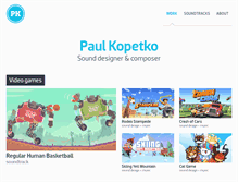 Tablet Screenshot of paulkopetko.com